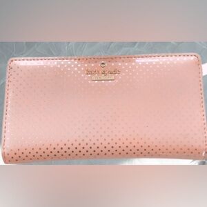 Kate Spade Lilac Street Dot Lacey Pink Gold Wallet